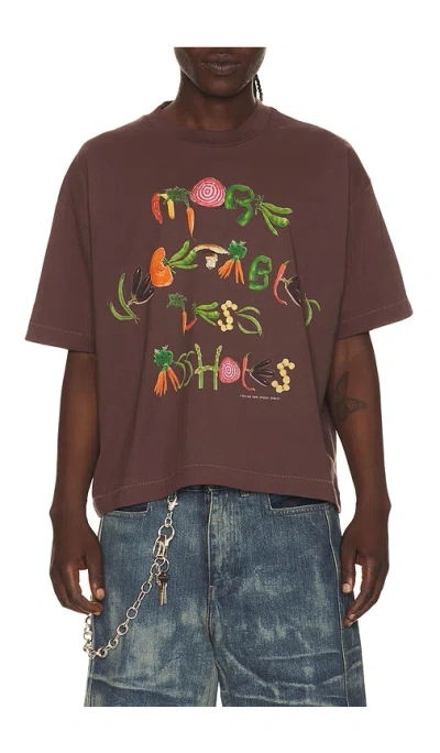Jungles More Vegetables Tee In Brown