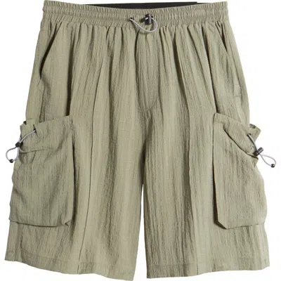 Jungles Oversize Cargo Shorts In Sage