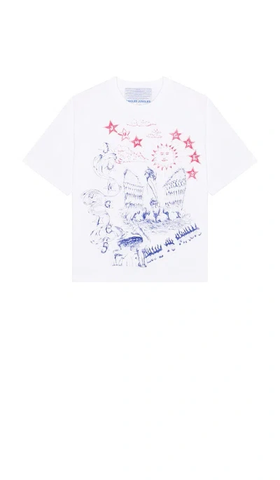 Jungles Scribbles Tee In White