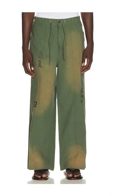 Jungles Sketches Balloon Pant In Green