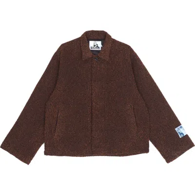 Jungles Static Pleat Back Swing Jacket In Brown