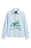 Jungles What Problem Button-up Shirt In Blue