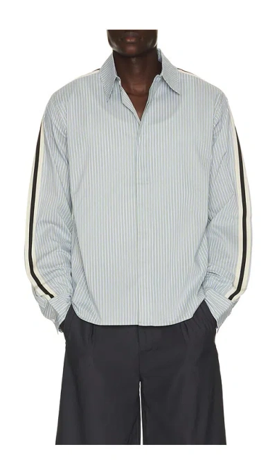 Jungles Woven Panel Business Shirt In 그린