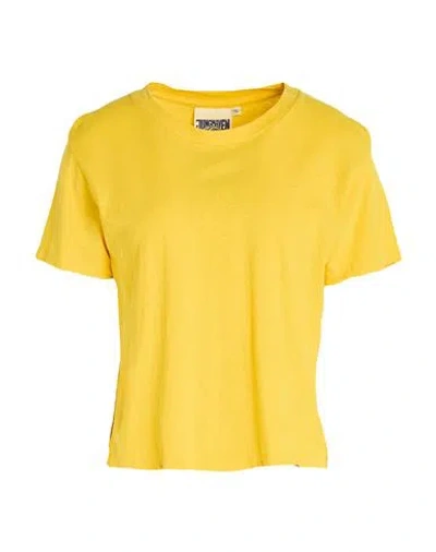 Jungmaven Woman T-shirt Yellow Size M Hemp, Organic Cotton