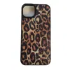 Junie Black / Brown Iphone Case - Leopard In Multi