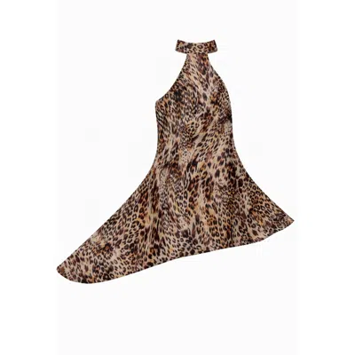 Junie Women's Black / Brown Tate Dress - Leopard In Multi