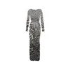 Junie Women's Black / Silver Kiki Dress - Zebra Glitter In Multi