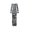 Junie Women's Black / White Kiki Dress - Zebra In Multi