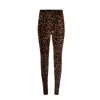 Junie Women's Brown Capri Pants - Leopard In Brown