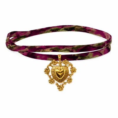 Junie Women's Purple / Brown The Sienna Choker - Mexico In Multi
