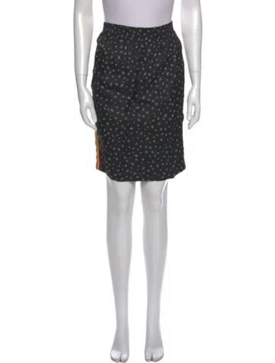 Pre-owned Junior Gaultier Printed Knee-length Skirt In Gray