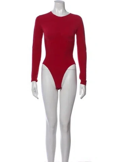 Pre-owned Junior Gaultier Vintage 1990's Bodysuit In Red