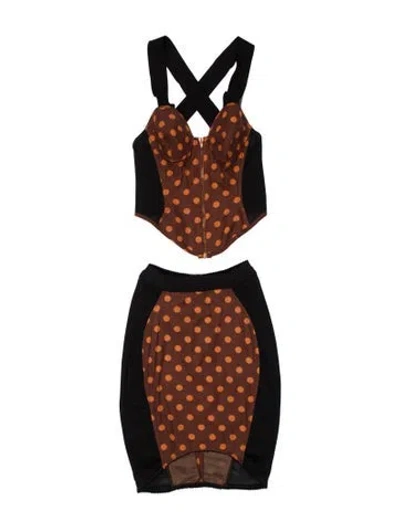 Pre-owned Junior Gaultier Vintage 1992 Skirt Set In Multi