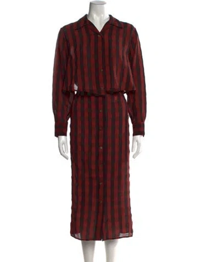 Pre-owned Junior Gaultier Vintage Long Dress In Red