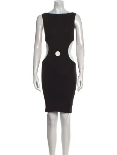 Pre-owned Junior Gaultier Vintage Mini Dress In Black