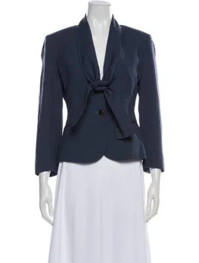 Pre-owned Junior Gaultier Wool Blazer In Blue