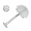 Junior Jewels 14k Gold Children's .05 Cttw Diamond Stud Earrings In White