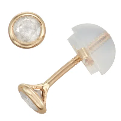 Junior Jewels 14k Gold Children's .2 Cttw Diamond Stud Earrings