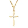 Junior Jewels 14k Yellow Gold Cubic Zirconia Necklace With Gold-filled Chain In Gold