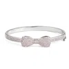 Junior Jewels Silver Plated Cubic Zirconia Bracelet In Pink