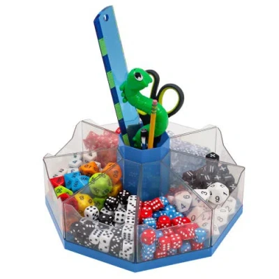 Junior Learning Classroom Caddie Blue 360° Spinning Organizer, 8 Trays