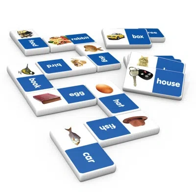Junior Learning First Words Dominoes Match And Learn Educational Learning Game