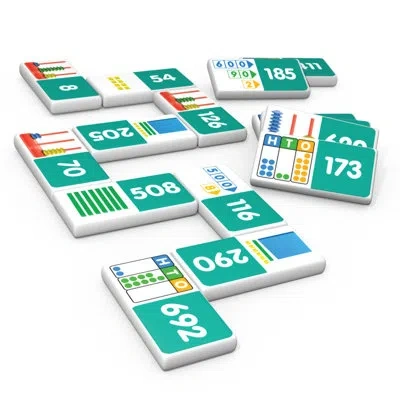 Junior Learning Place Value Dominoes Match And Learn Educational Learning Game