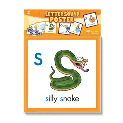 Junior Learning Rainbow Phonics 52 Letter Sound Posters, Kids In Multi