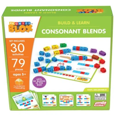 Junior Learning Rainbow Phonics Blox Consonant Blends 5+ In Multi