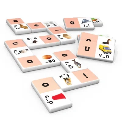 Junior Learning Short Vowel Dominoes Match And Learn Educational Learning Game