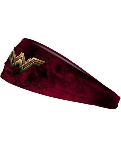 Junk Brand Men's And Women's Wonder Woman Justice League Logo Headband In Maroon