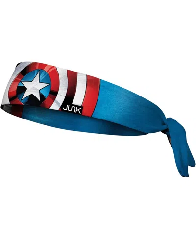Junk Brand S Men's And Women's Captain America Shield Tie Headband In White