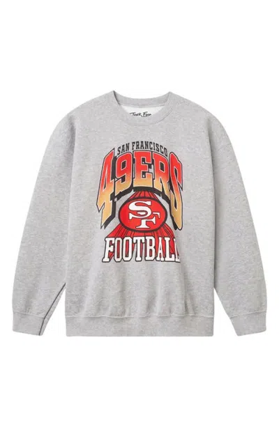 Junk Food 49ers All Pro Crewneck Sweatshirt In Heather Grey