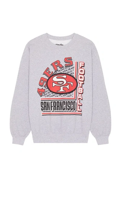 Junk Food 49ers Backfield Crewneck In Grey