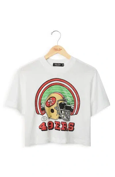 Junk Food 49ers Game Time Graphic Cropped T-shirt In White