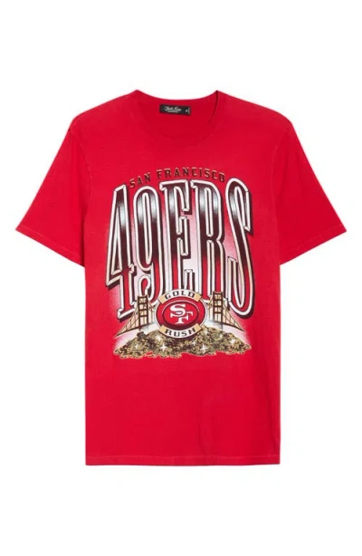Junk Food 49ers Gold Rush Cotton Graphic T-shirt In Red