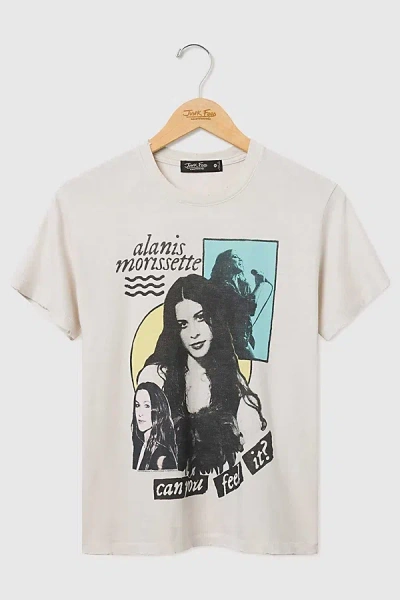 Junk Food Alanis Morisette Can You Feel It Tee In Birch, Women's At Urban Outfitters In Brown