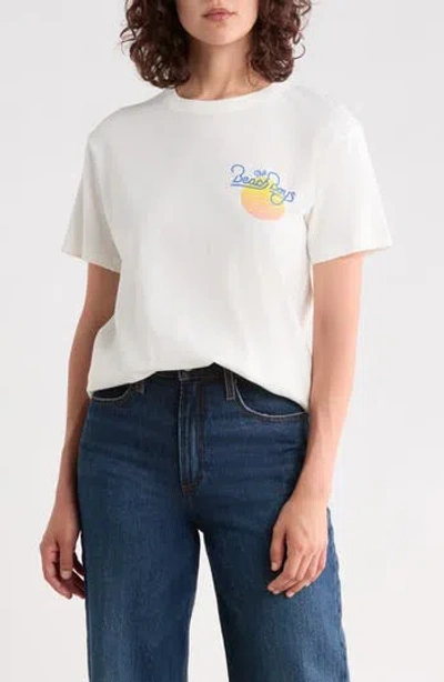 Junk Food Beach Boys Palm Waves Graphic T-shirt In White