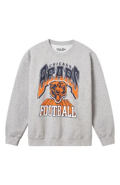 Junk Food Bears All Pro Crewneck Sweatshirt In Heather Grey
