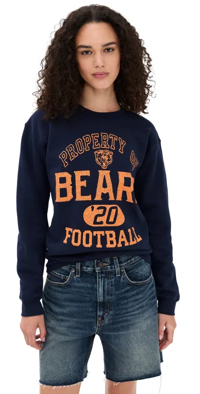 Junk Food Bears Property Crew Fleece Navy In Blue