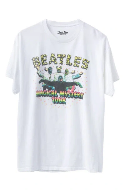 Junk Food Beatles Magical Mystery Tour Graphic T-shirt In White