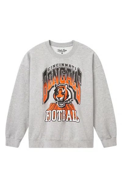 Junk Food Bengals All Pro Crewneck Sweatshirt In Heather Grey