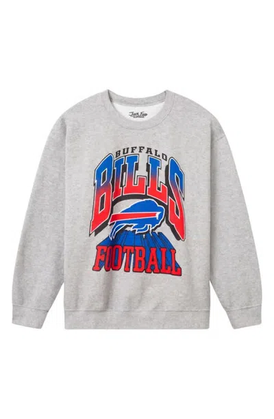 Junk Food Bills All Pro Crewneck Sweatshirt In Heather Grey