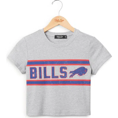 Junk Food Bills Sideline Graphic Baby Tee In Gray
