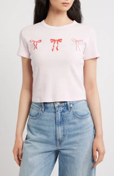 Junk Food Bows Graphic T-shirt In Purple