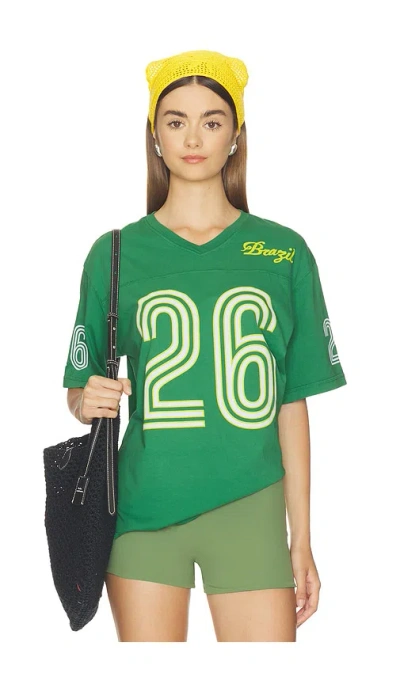 Junk Food Brazil 26 Tee In Green