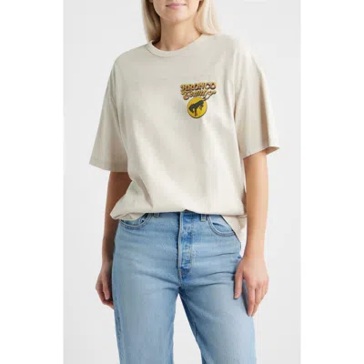 Junk Food Bronco Graphic Print Cotton T-shirt In White