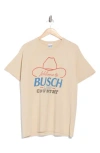 Junk Food Busch Light Graphic T-shirt In Brown