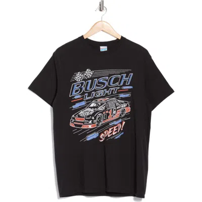 Junk Food Busch Light Graphic T-shirt In Black