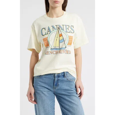 Junk Food Cannes Cotton Graphic T-shirt In Sole